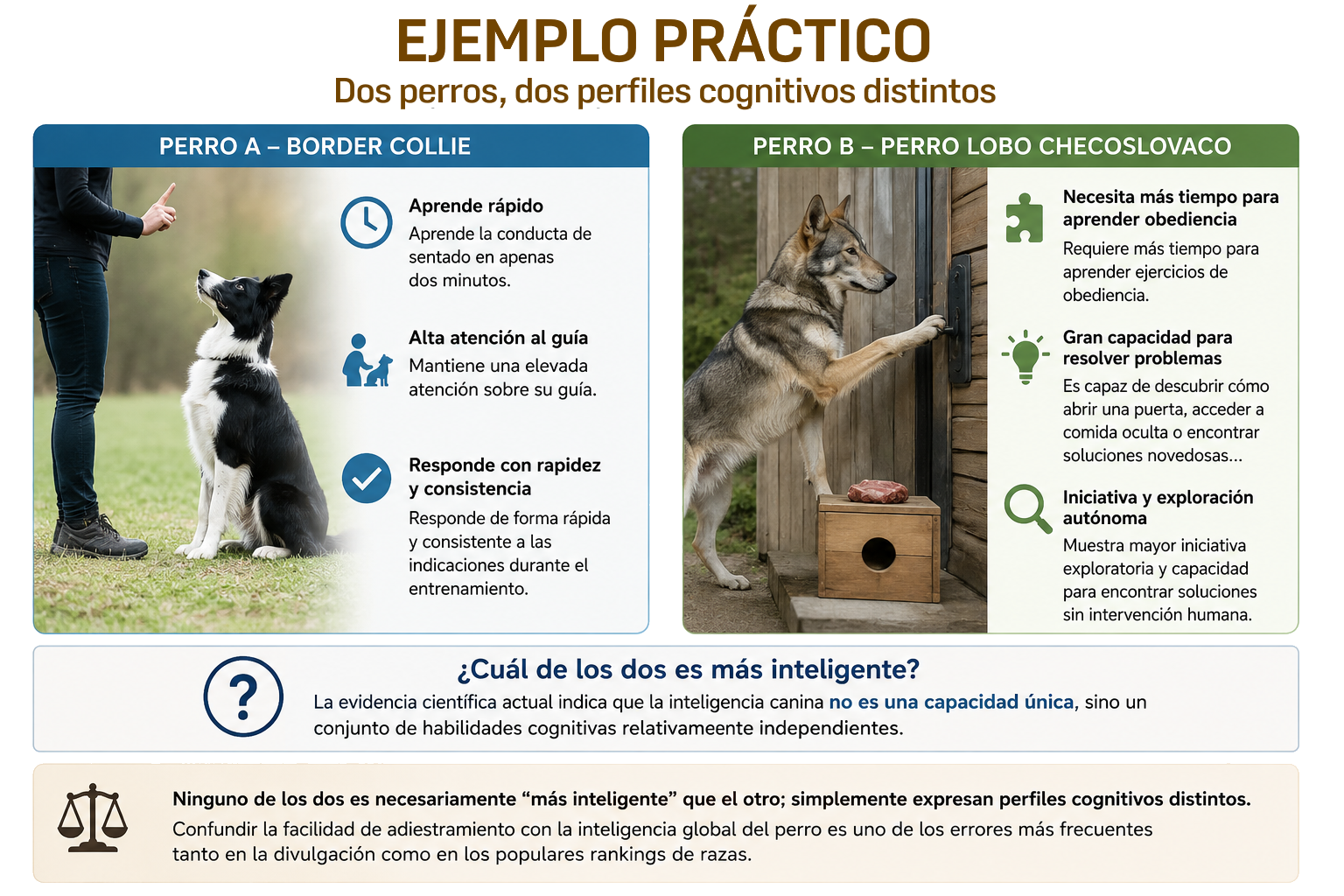 Inteligencia vs. Adiestrabilidad en el Perro. Un Analisis Cientifico y Etologico ejemplo 1